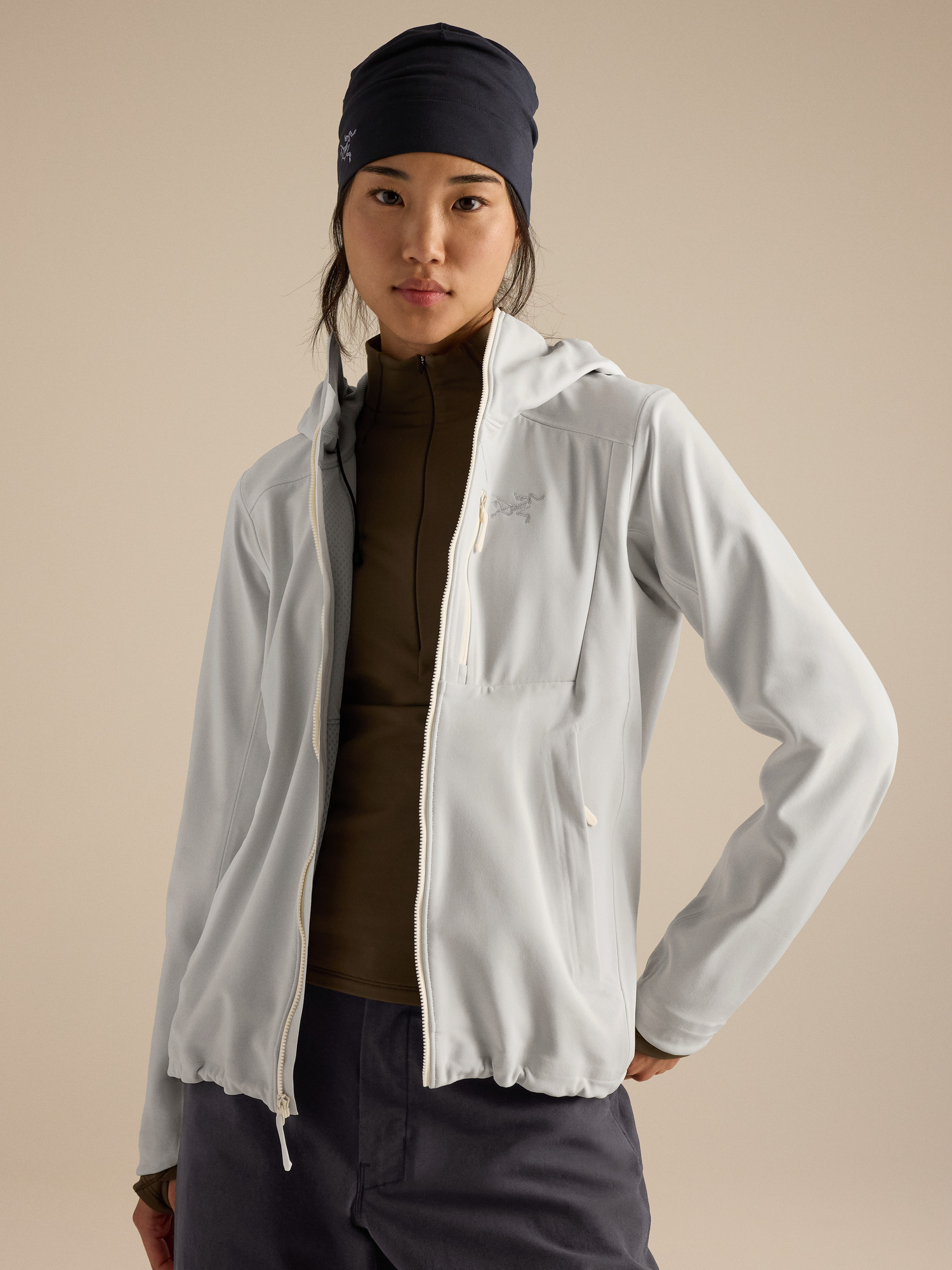 감마 MX 후디 여성 ARCTIC SILK