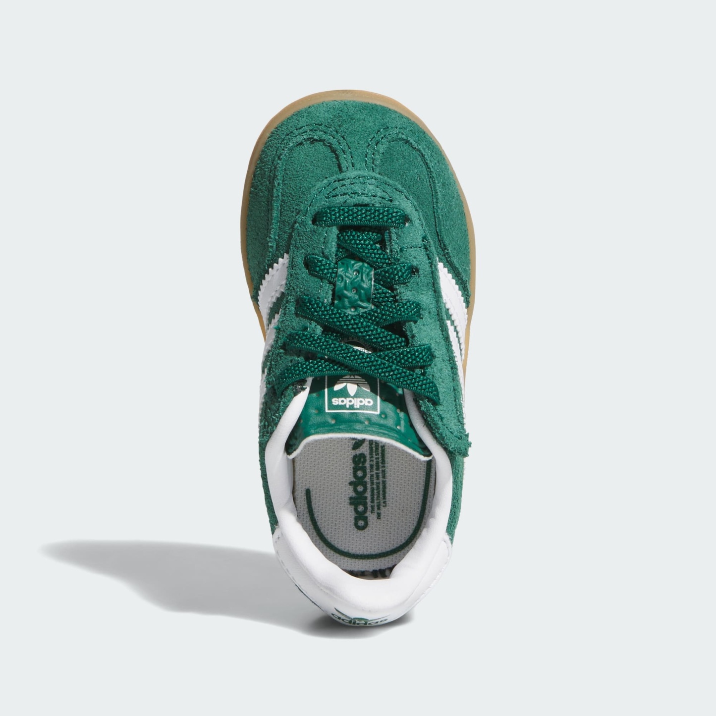 가젤 인도어 컴포트 클로저 엘라스틱 레이스 - Collegiate Green / Cloud White / Gum