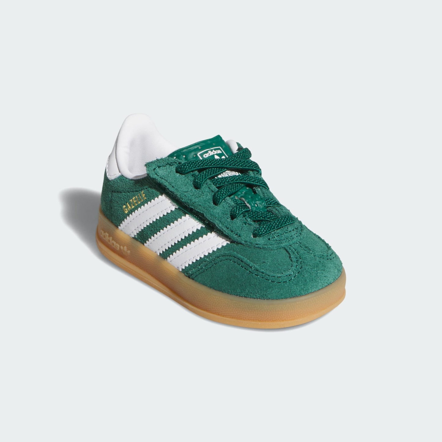 가젤 인도어 컴포트 클로저 엘라스틱 레이스 - Collegiate Green / Cloud White / Gum