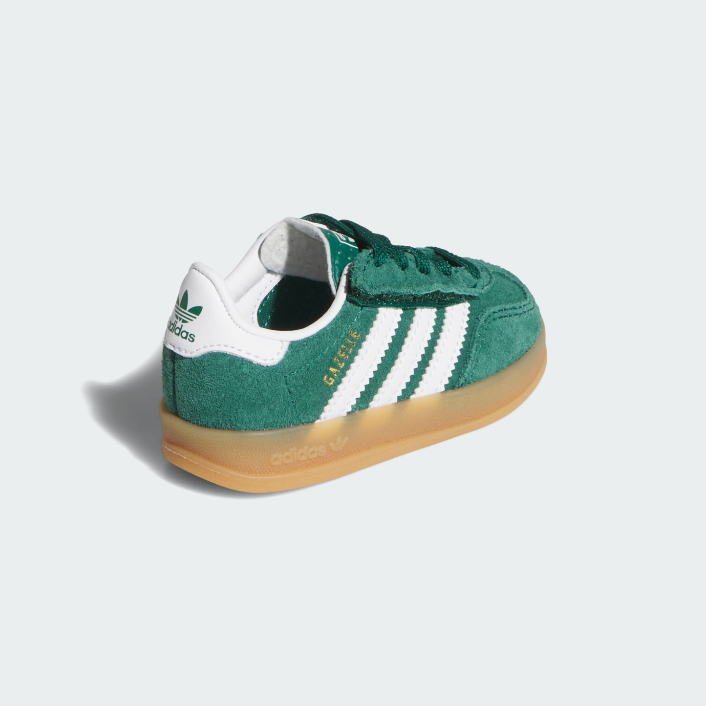 가젤 인도어 컴포트 클로저 엘라스틱 레이스 - Collegiate Green / Cloud White / Gum