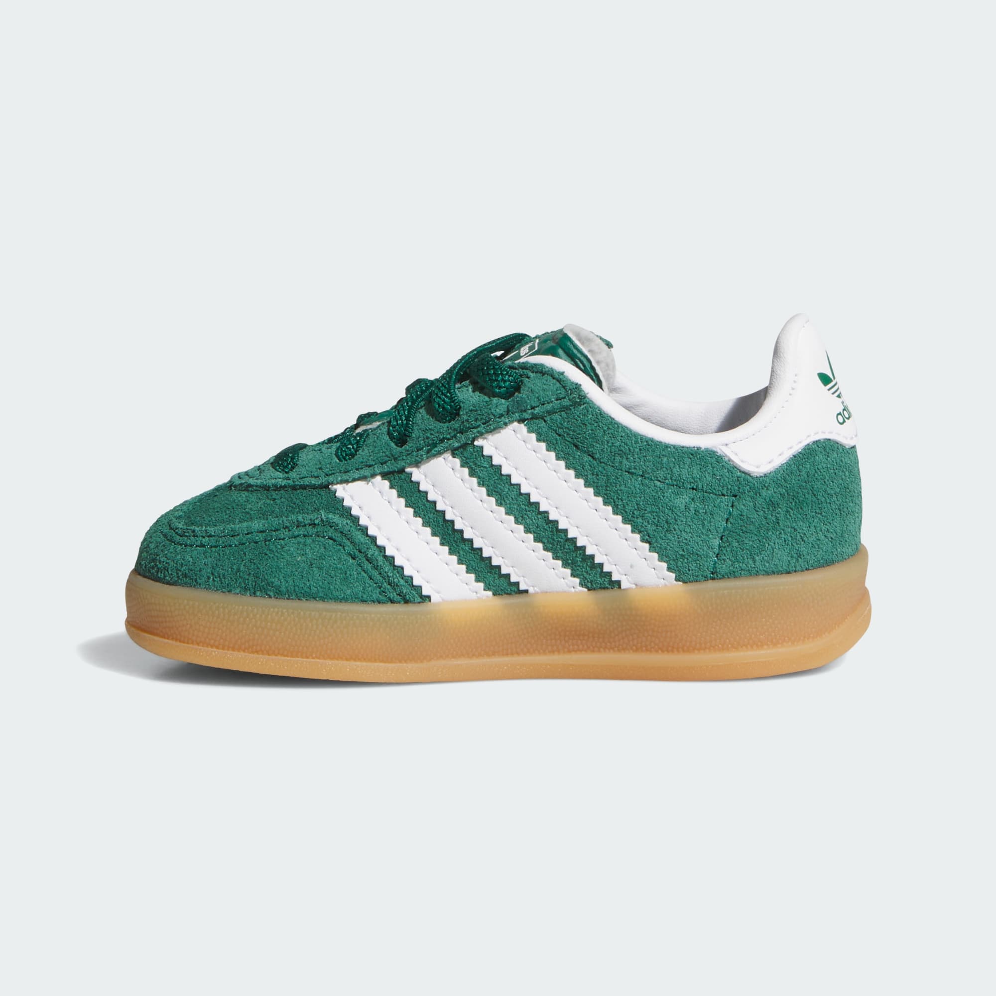 가젤 인도어 컴포트 클로저 엘라스틱 레이스 - Collegiate Green / Cloud White / Gum