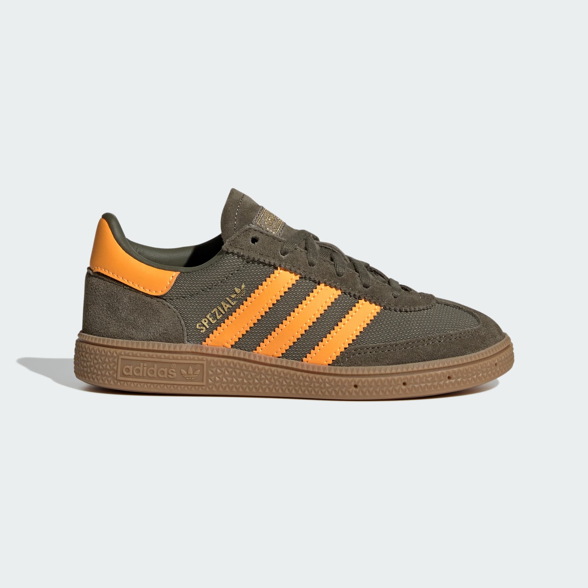 핸드볼 스페지알 - Olive Strata / Pure Tangerine / Gum - KI8609 - Side Lateral Center View