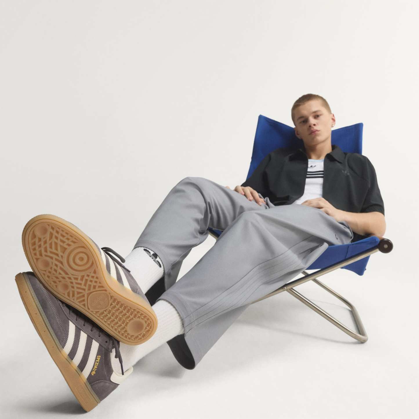 핸드볼 스페지알 - Grey Strata / Off White / Gum - KZ6705 - HeroMrktng View 9