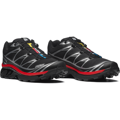 XT-6 - 블랙 / 파이어리 레드 / 실버