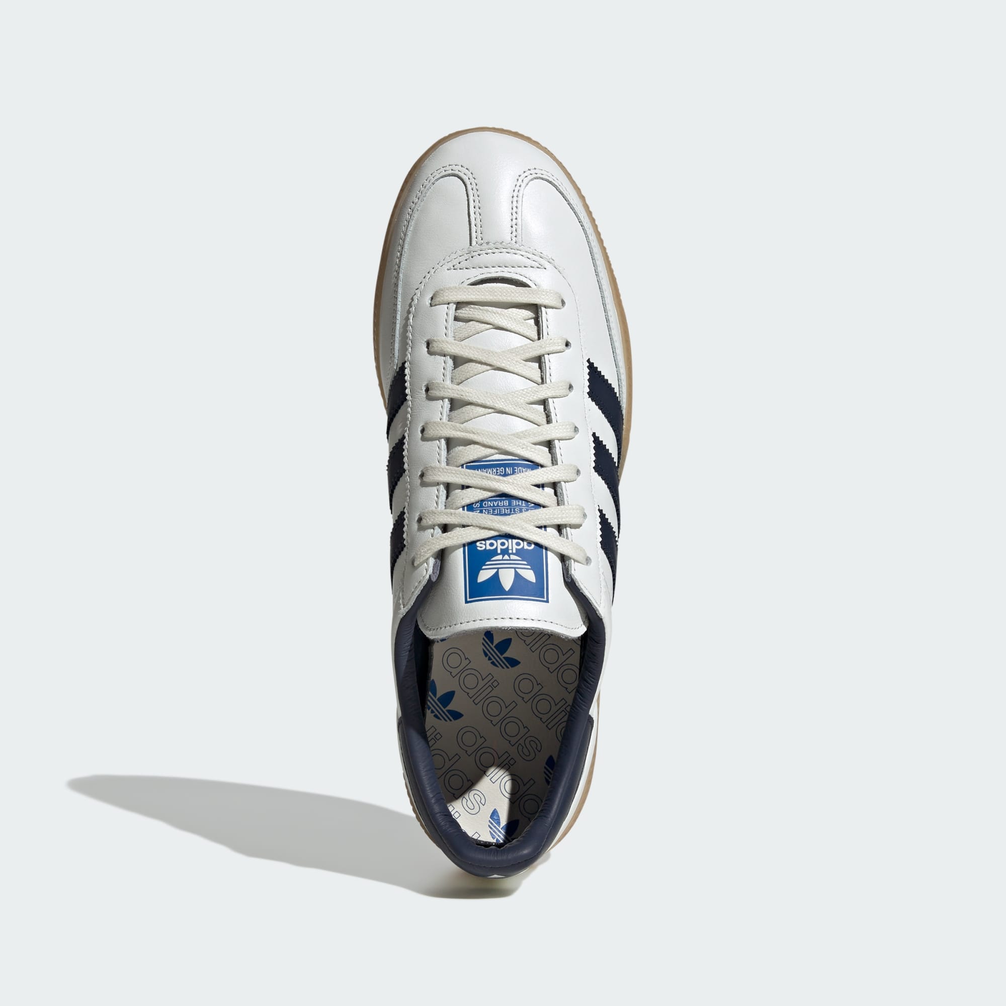 핸드볼 스페지알  Made in Germany - Core White / Night Indigo / Gum - JR9532 - Top Portrait View