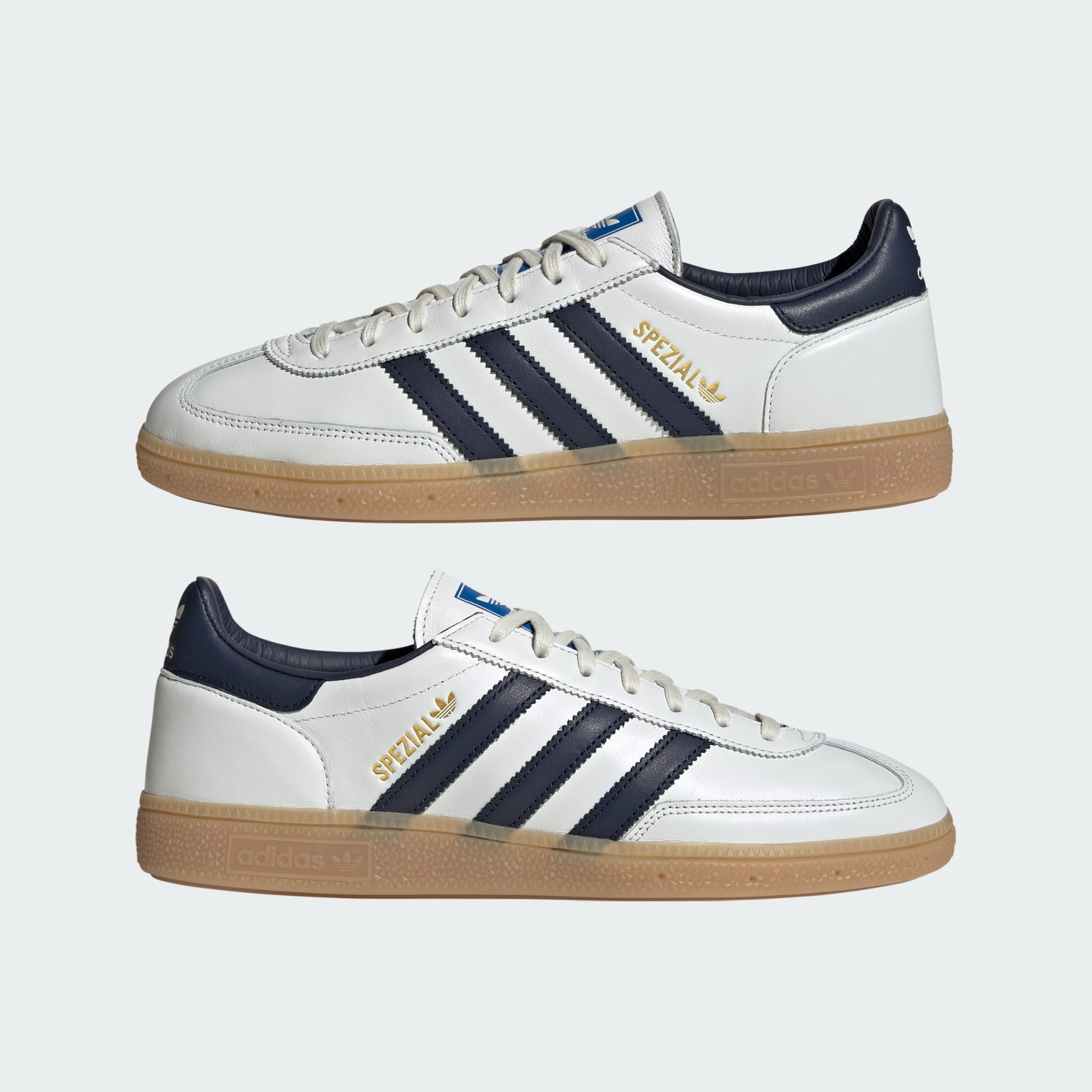 핸드볼 스페지알  Made in Germany - Core White / Night Indigo / Gum - JR9532 - Mirrored Pair View
