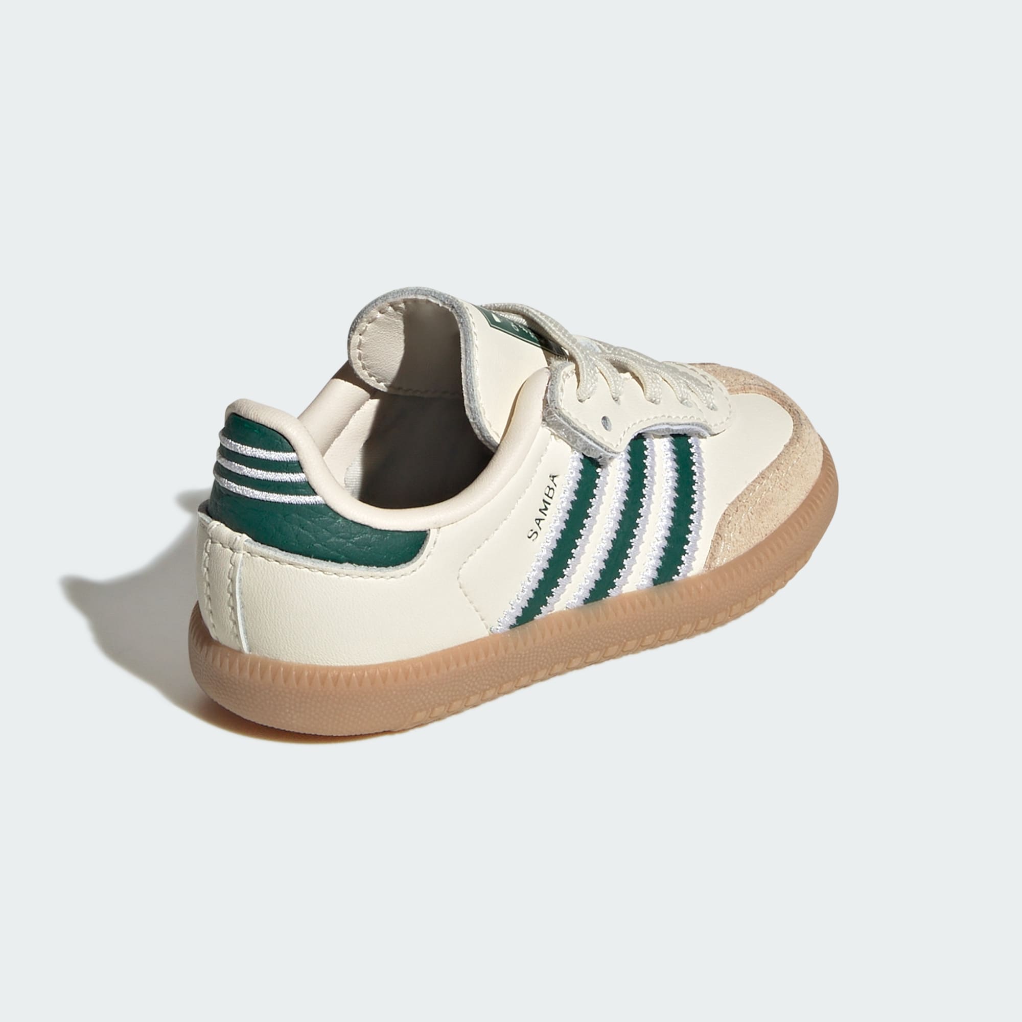 삼바 OG 컴포트 클로저 EL 유아용 - Cream White / Collegiate Green / Gum