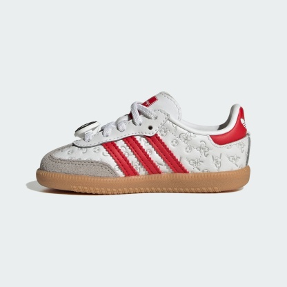 디즈니 삼바 OG 컴포트 클로저 일라스틱 레이스 - Cloud White / Better Scarlet / Gum