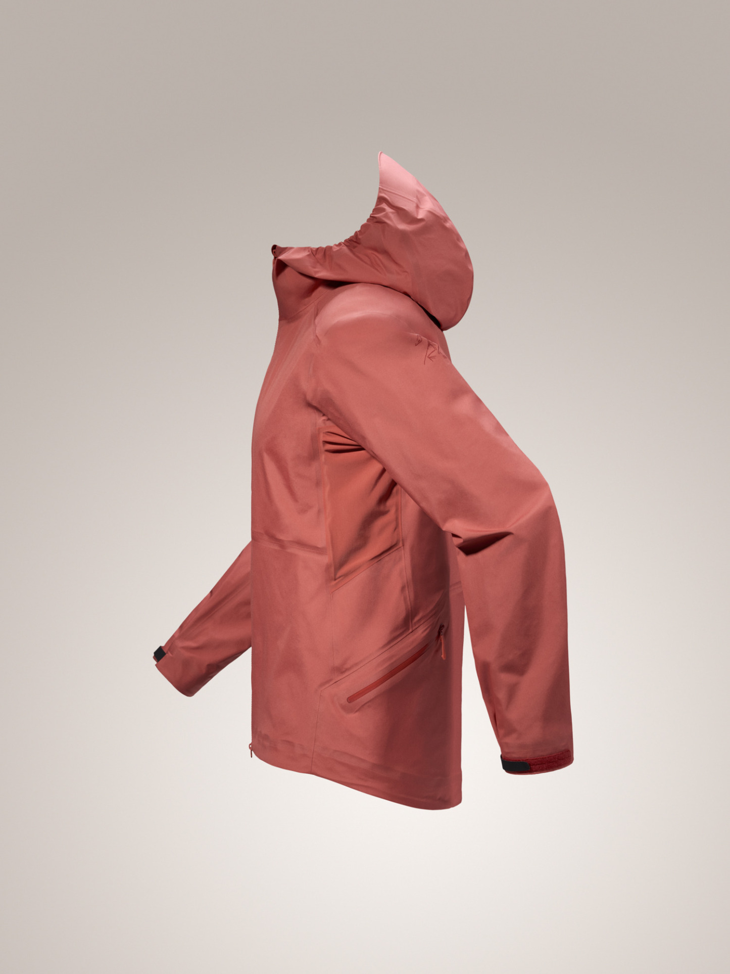롬 하이브리드 재킷 남성 STONE RED