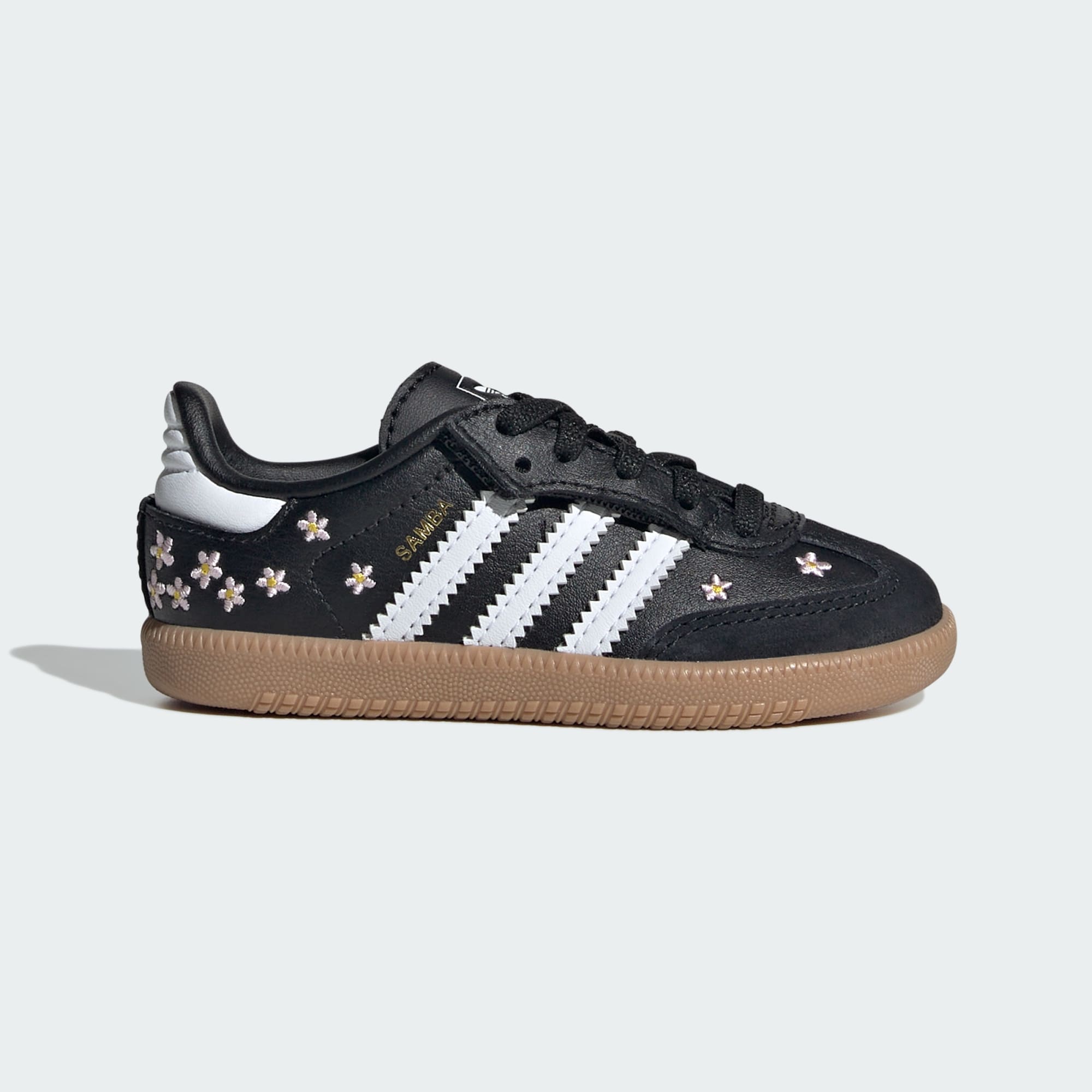 SAMBA OG COMFORT CLOSURE ELASTIC LACE SHOES - Core Black / Cloud White / Gum