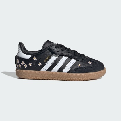SAMBA OG COMFORT CLOSURE ELASTIC LACE SHOES - Core Black / Cloud White / Gum