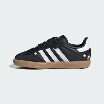 SAMBA OG COMFORT CLOSURE ELASTIC LACE SHOES - Core Black / Cloud White / Gum