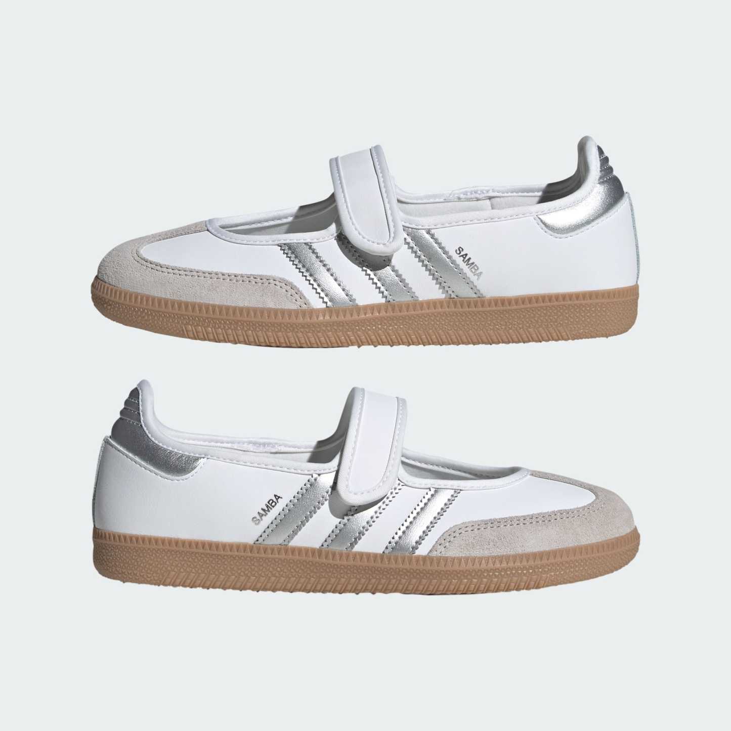 삼바 제인 - Cloud White / Silver Metallic / Gum
