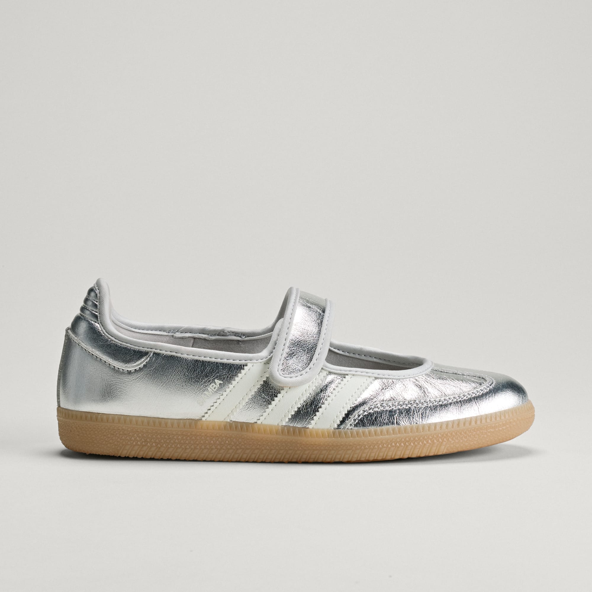 삼바 제인 - Silver Metallic / Off White / Gum