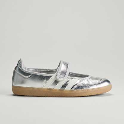 삼바 제인 - Silver Metallic / Off White / Gum