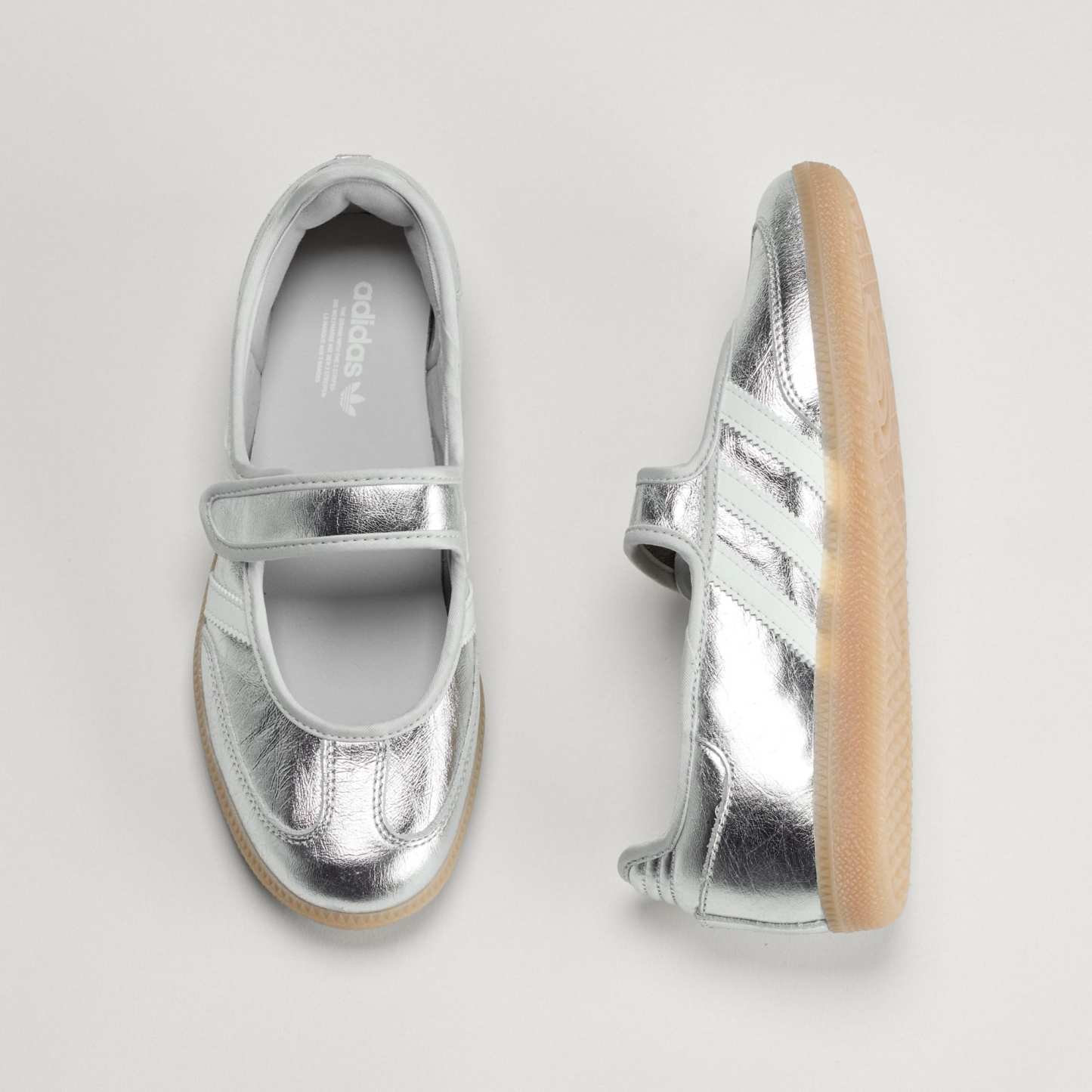 삼바 제인 - Silver Metallic / Off White / Gum