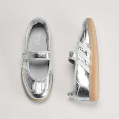삼바 제인 - Silver Metallic / Off White / Gum