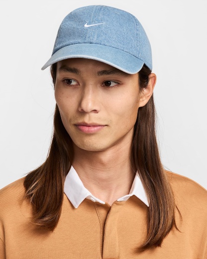 나이키 클럽 언스트럭처 데님 캡 - 에게안 스톰/썬더 블루/화이트