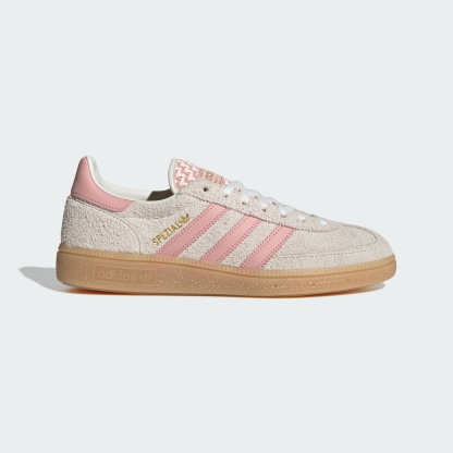HANDBALL SPEZIAL SHOES - Off White / Wonder Mauve / Gold Metallic - KK0927 - Side Lateral Center View