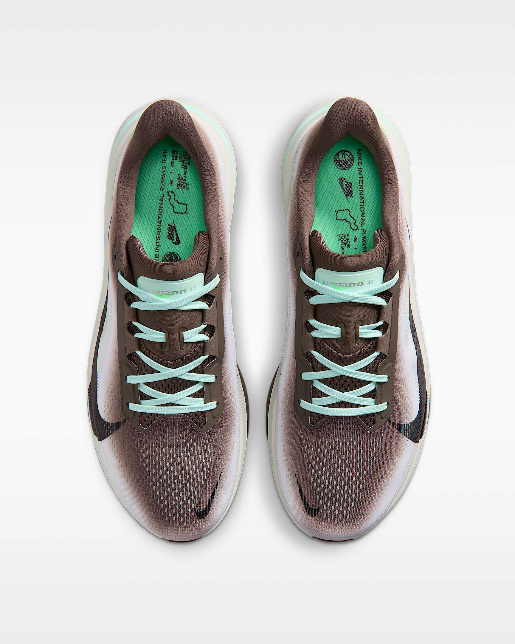 나이키 페가수스 42 남성 로드 러닝화 - 아이언스톤/씨 글래스/아틱  그린/블랙