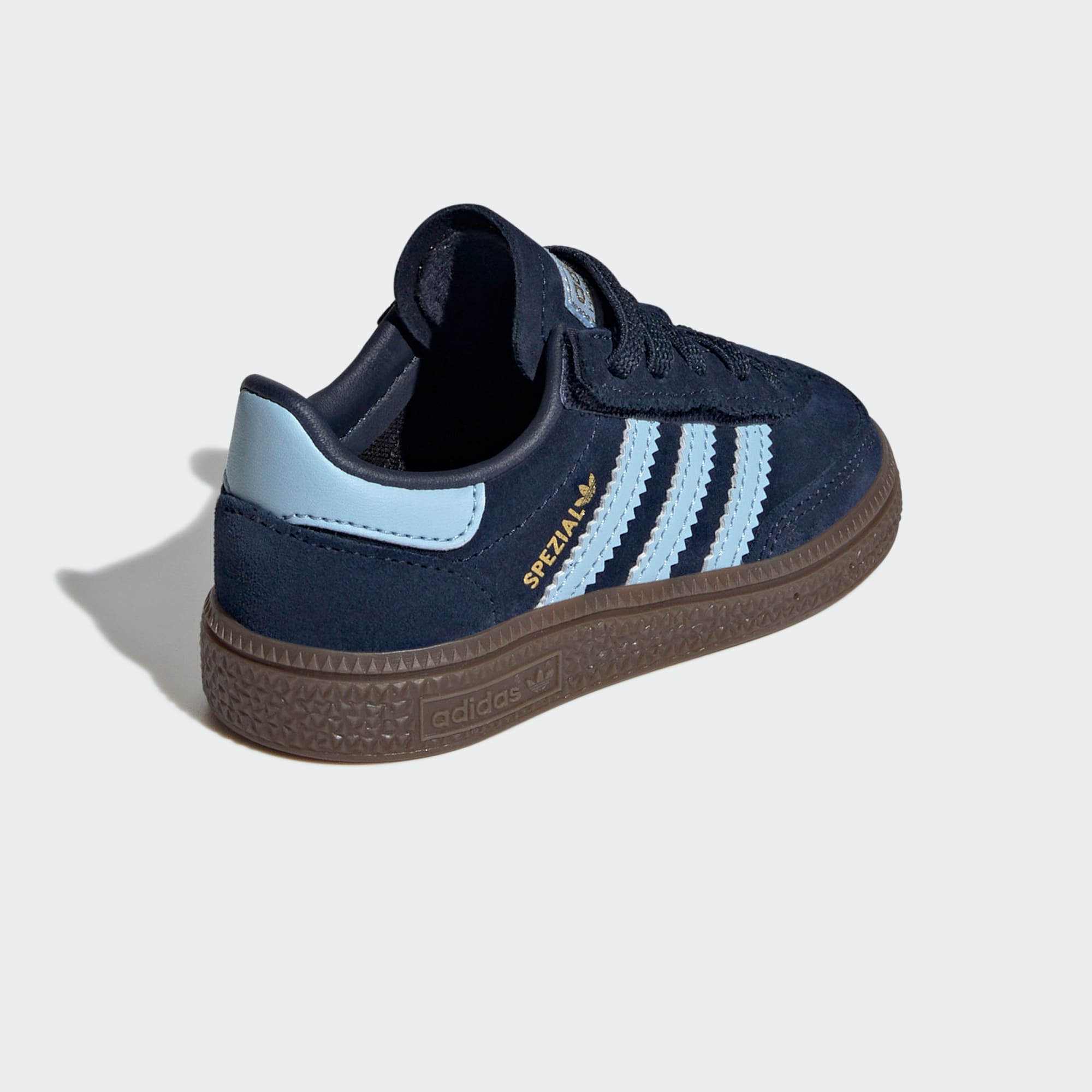 핸드볼 스페지알 컴포트 클로저 EL - Collegiate Navy / Clear Sky / Gum - JI2899 - Back Lateral Top View