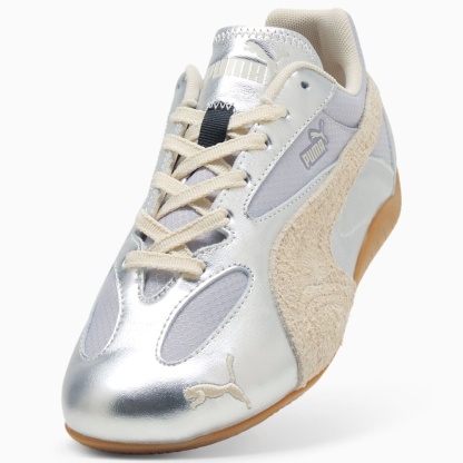 스피드캣 메탈릭 루 우먼스 Speedcat Lou Metallic Wns - Vibrant Silver-Gum