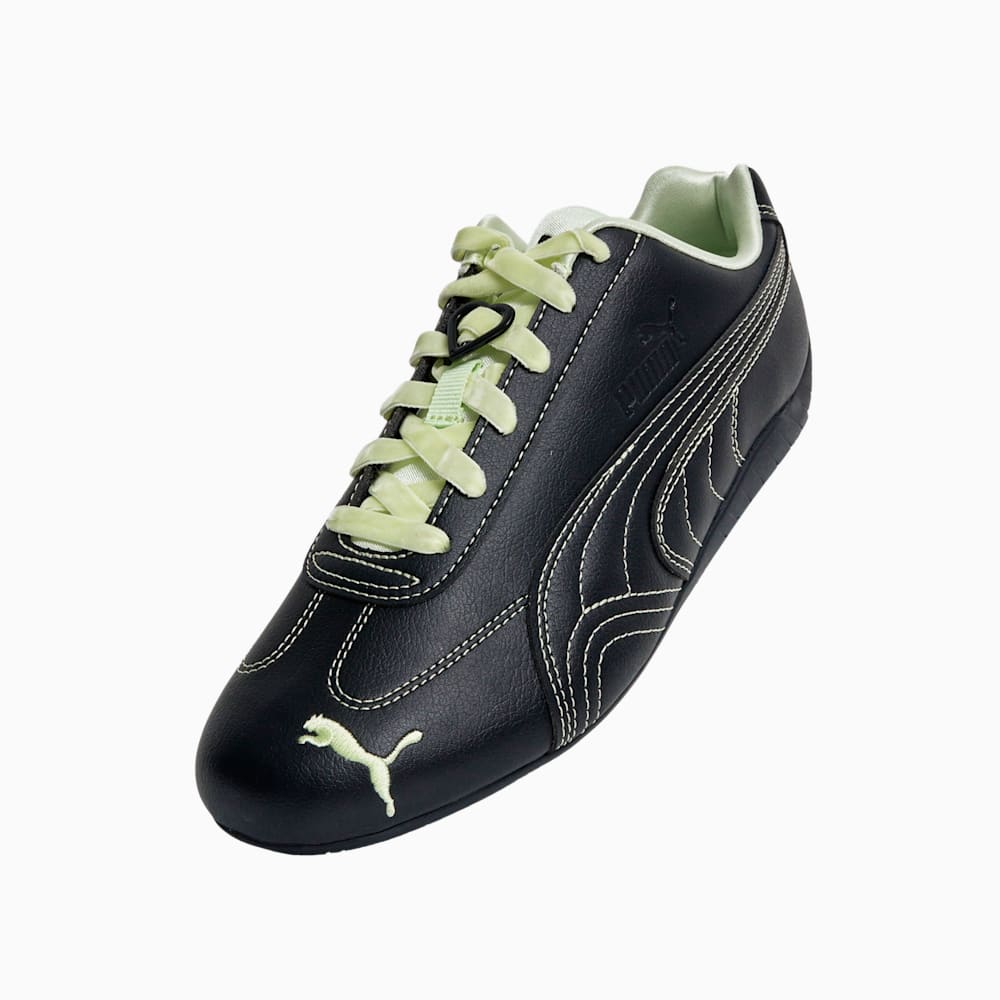 푸마 X 파워퍼프걸 스피드캣 PUMA X POWERPUFFGIRLS Speedcat - PUMA Black-PUMA Silver-Green Illusion
