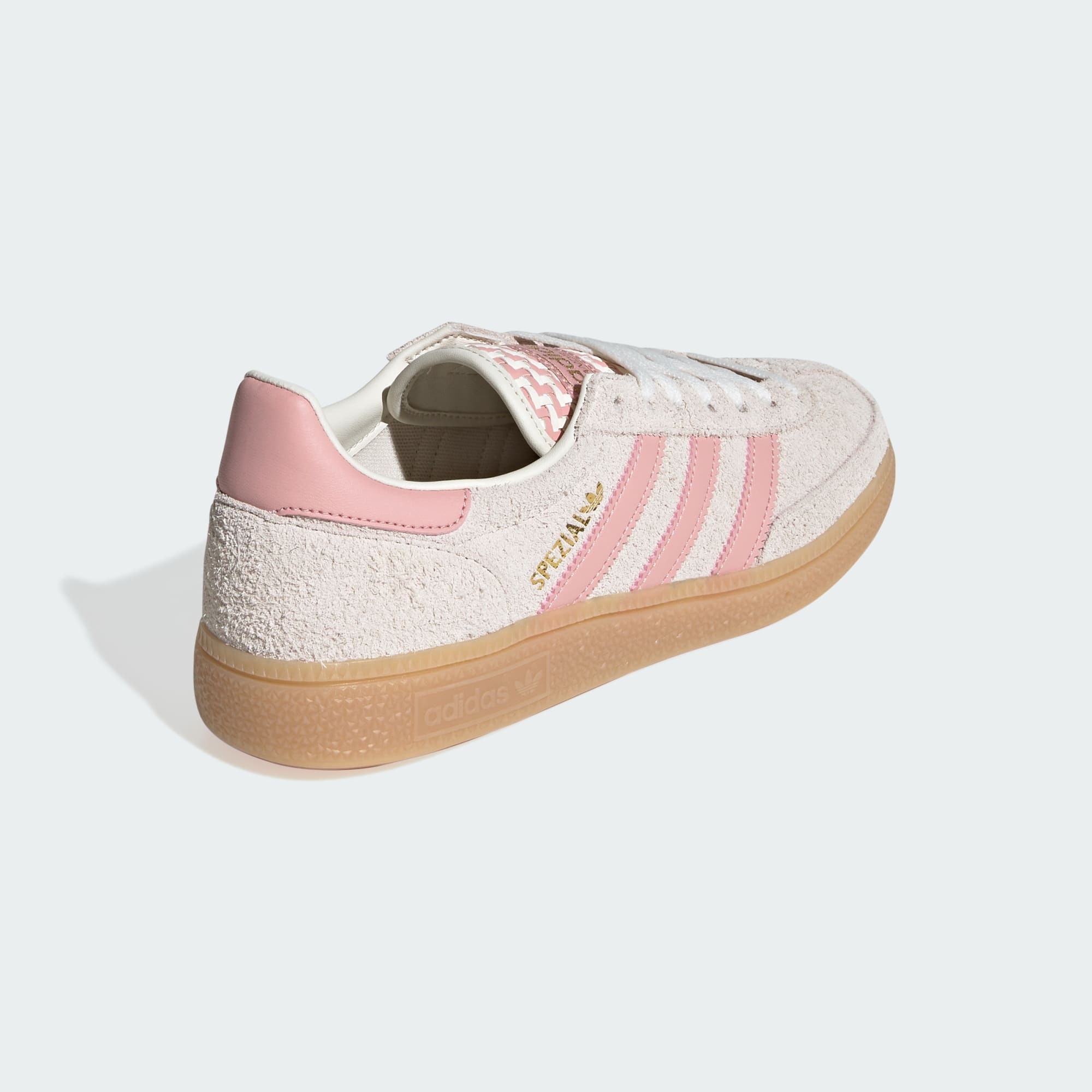HANDBALL SPEZIAL SHOES - Off White / Wonder Mauve / Gold Metallic - KK0927 - Back Lateral Top View