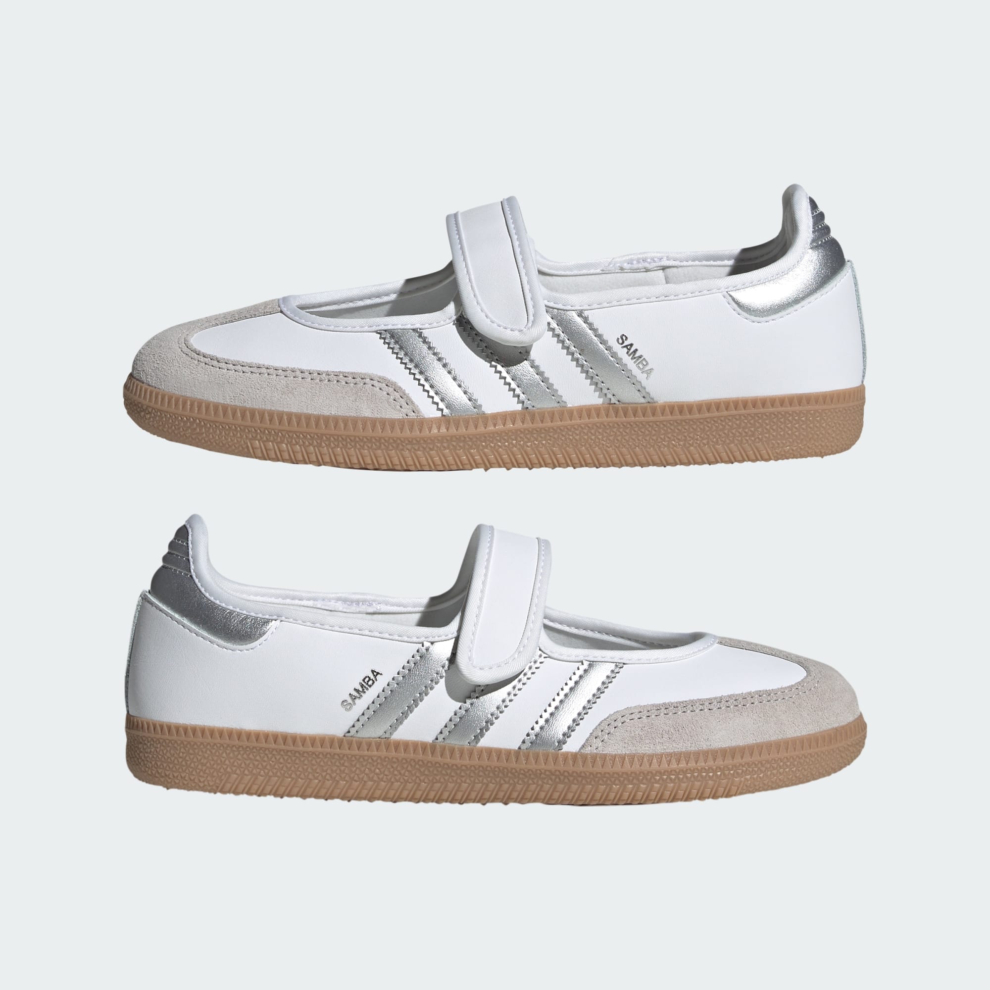 삼바 제인 - Cloud White / Silver Metallic / Gum