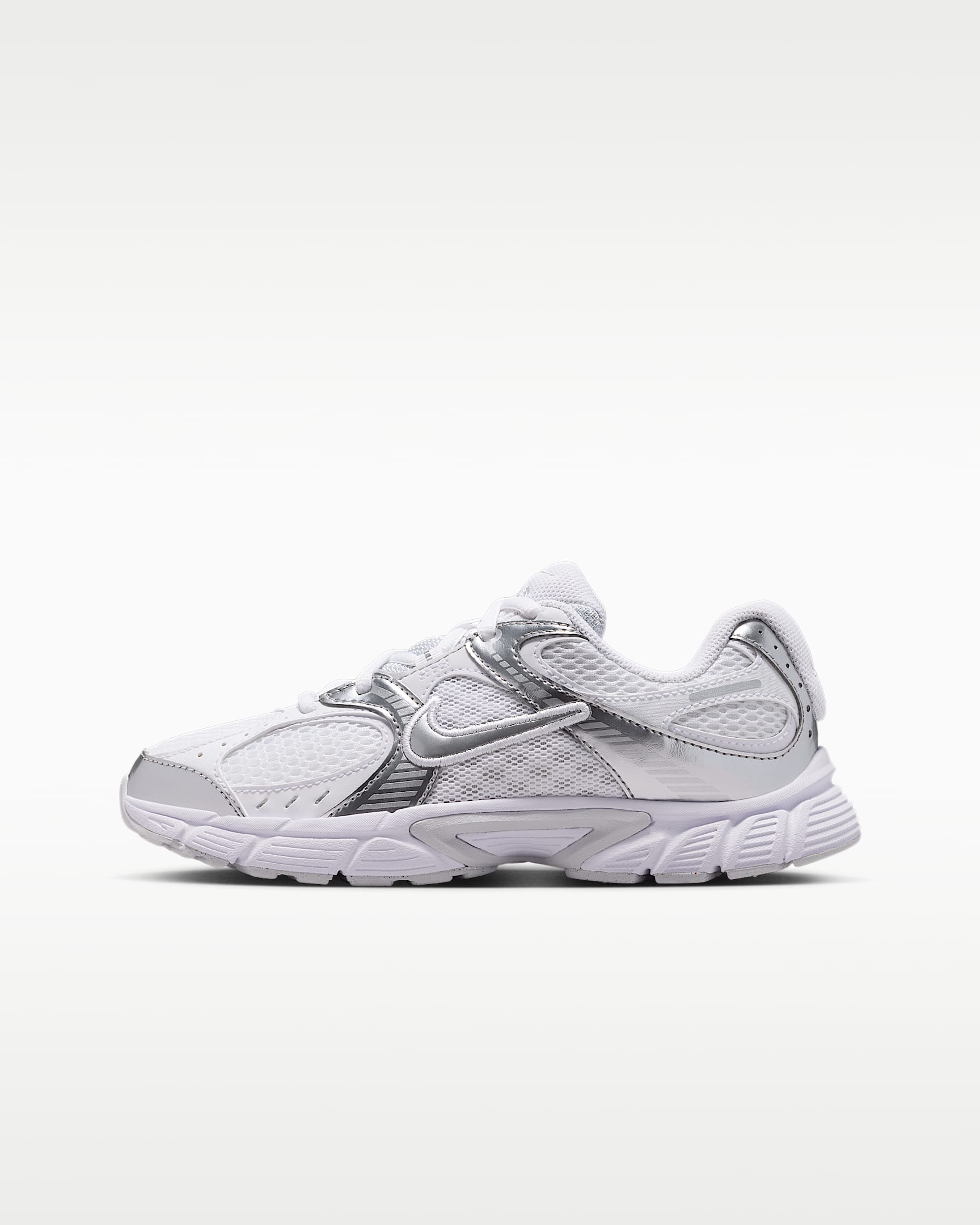 나이키 V5 RNR 주니어 신발 - 화이트/퓨어 플래티넘/화이트/메탈릭 실버