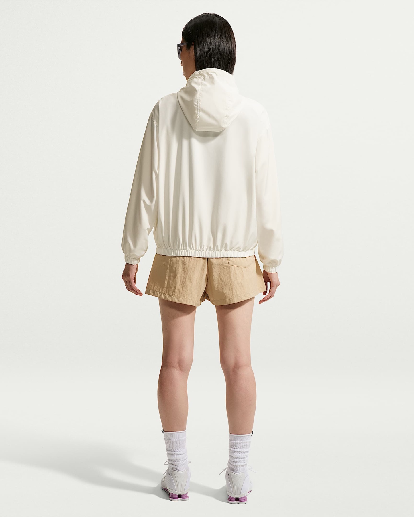 나이키 스포츠웨어 여성 루즈 핏 후드 UV 재킷 - 세일/블랙