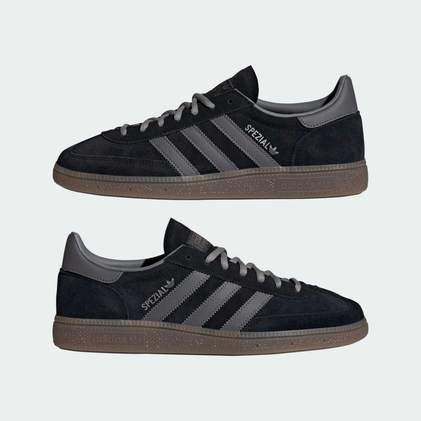 핸드볼 스페지알 - Core Black / Grey Strata / Gum - KZ6707 - Mirrored Pair View