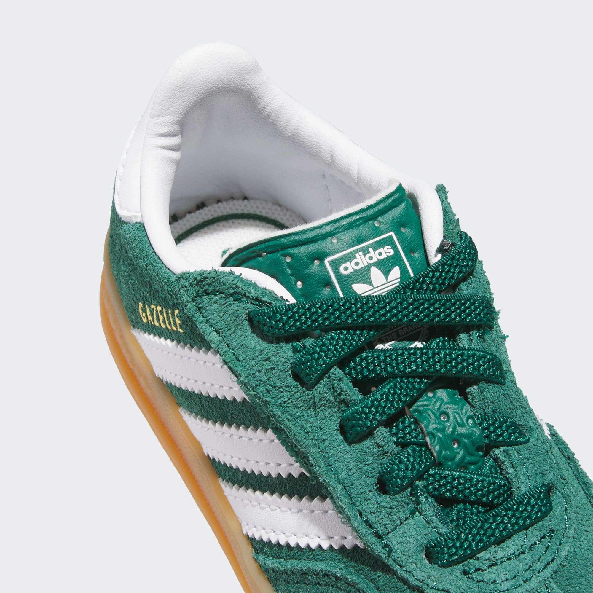 가젤 인도어 컴포트 클로저 엘라스틱 레이스 - Collegiate Green / Cloud White / Gum