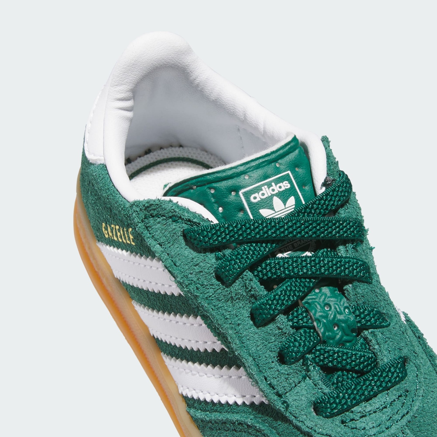 가젤 인도어 컴포트 클로저 엘라스틱 레이스 - Collegiate Green / Cloud White / Gum