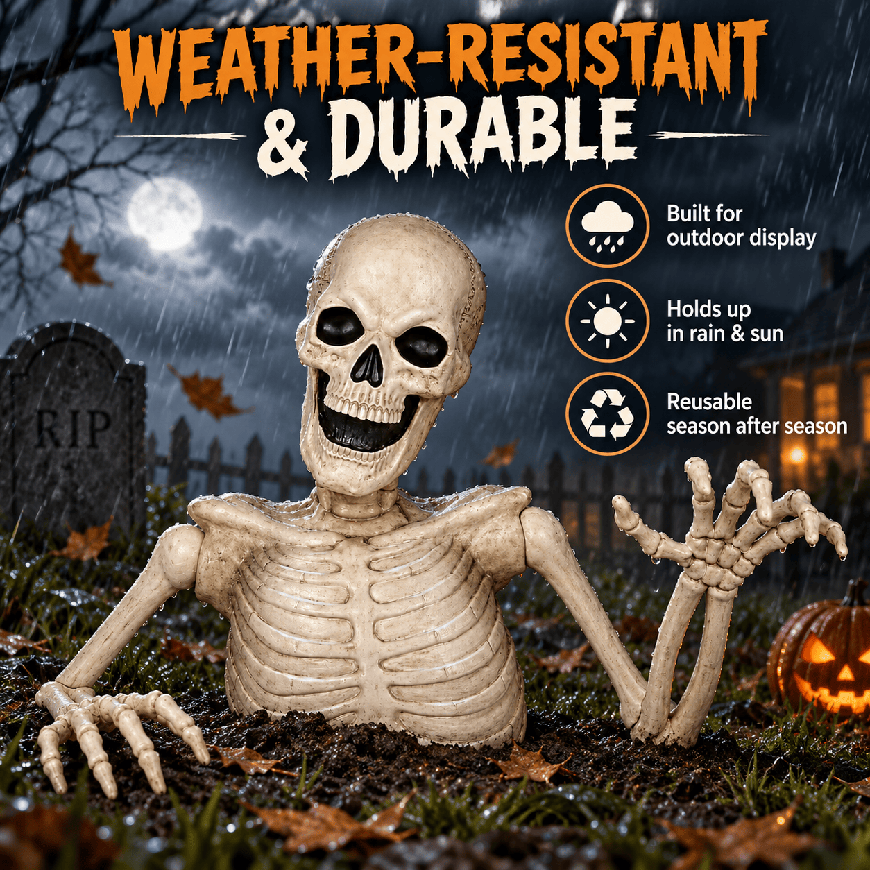 Giant Halloween Skeleton Groundbreaker