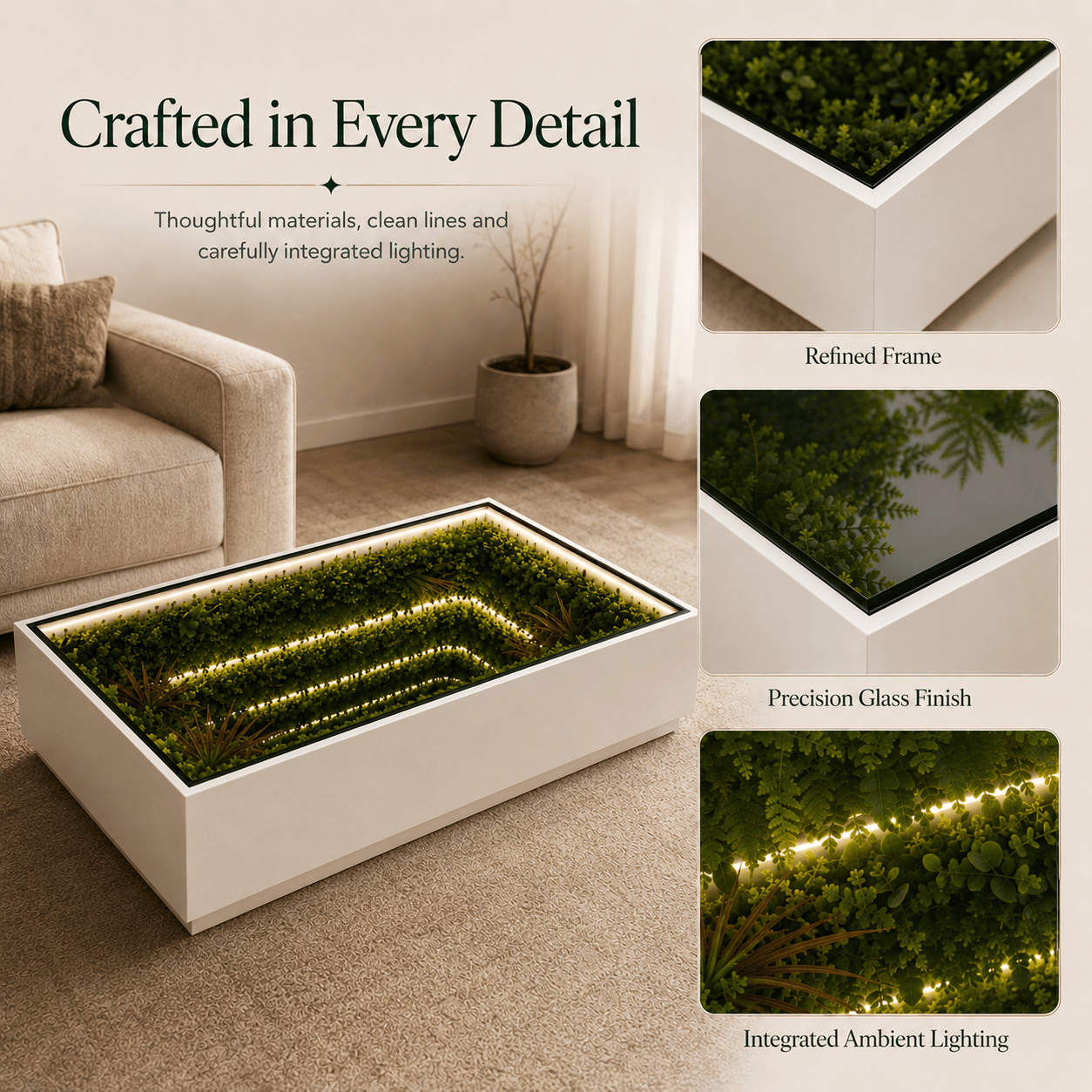Luxesam™ Rectangular Infinity Coffee Table