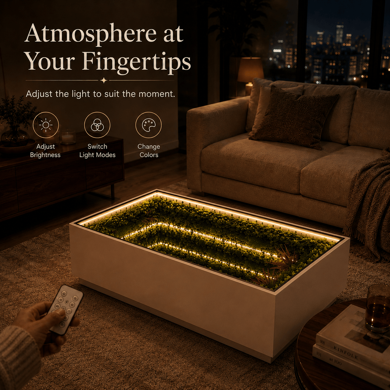 Luxesam™ Rectangular Infinity Coffee Table
