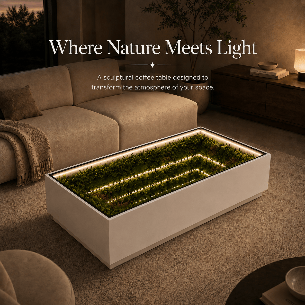 Luxesam™ Rectangular Infinity Coffee Table