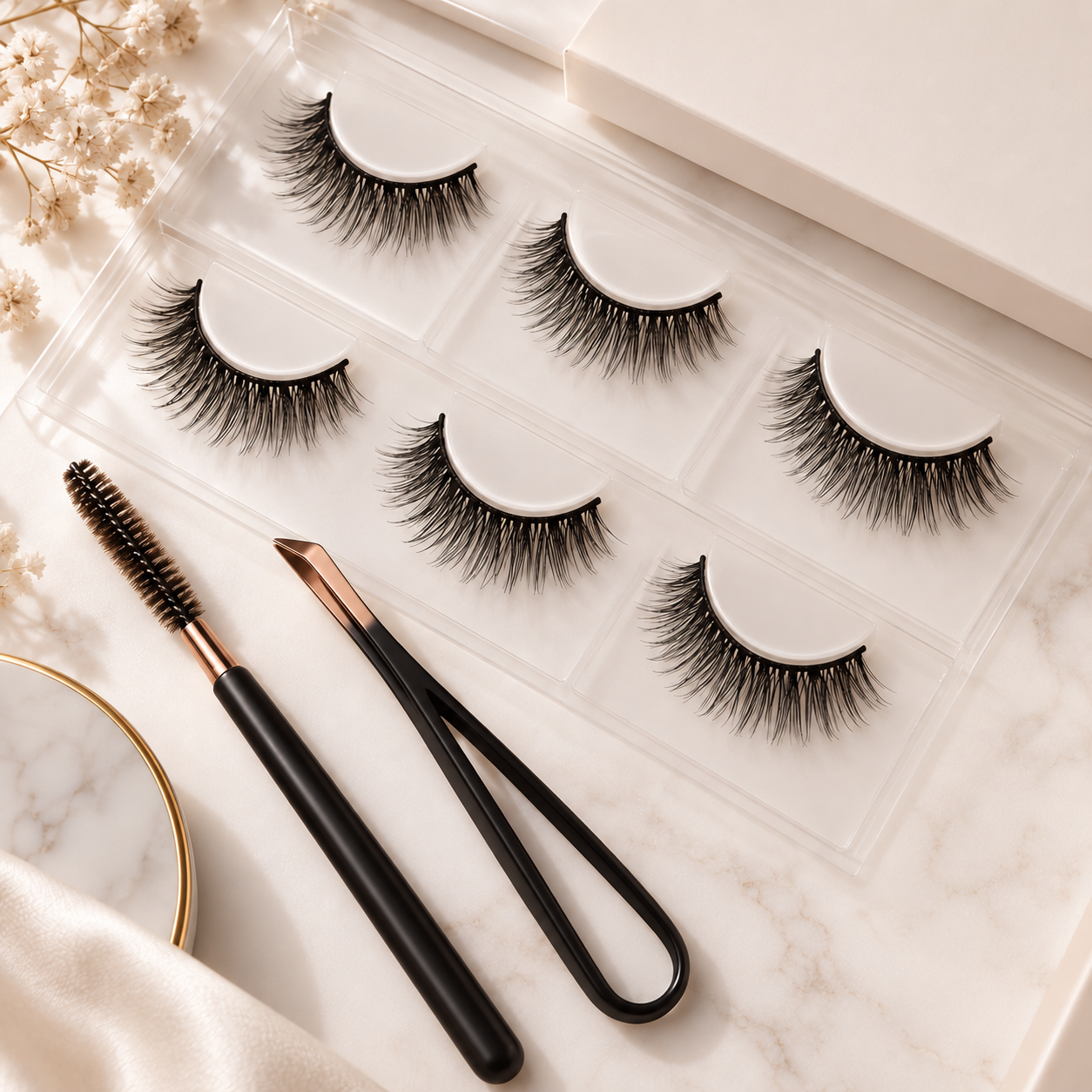 Five lash styles comparison