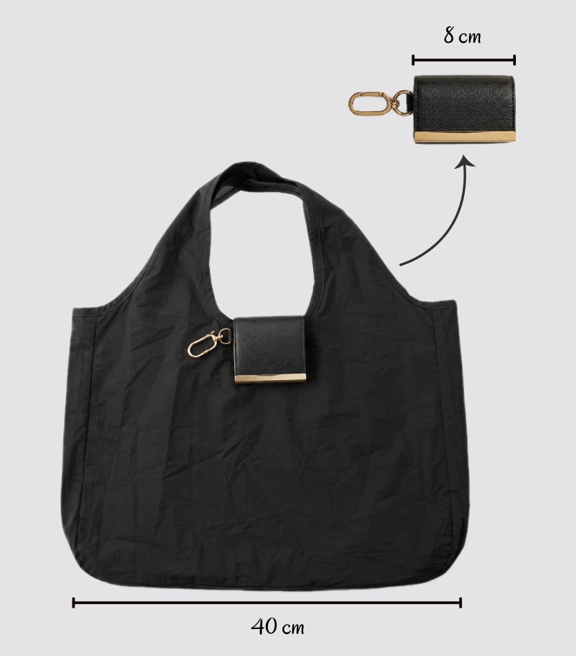 PocketFold Keychain Tote – Full-Size Foldable Everyday Bag