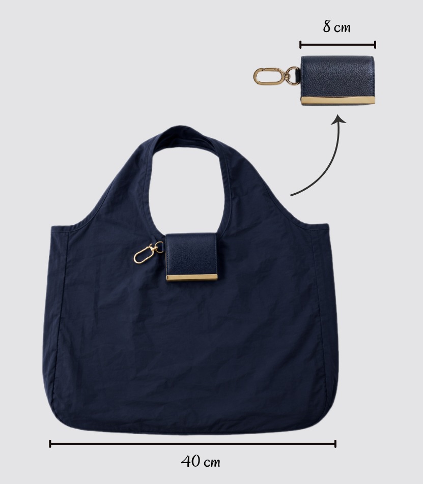 PocketFold Keychain Tote – Full-Size Foldable Everyday Bag
