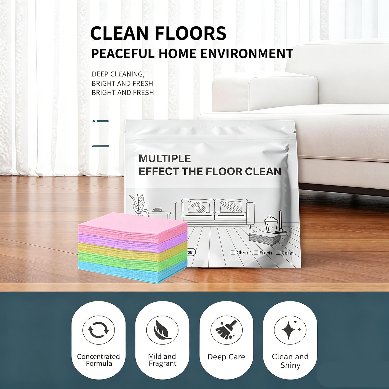 Multi-Surface Floor Cleaning Tablets –Concentrated Cleaner