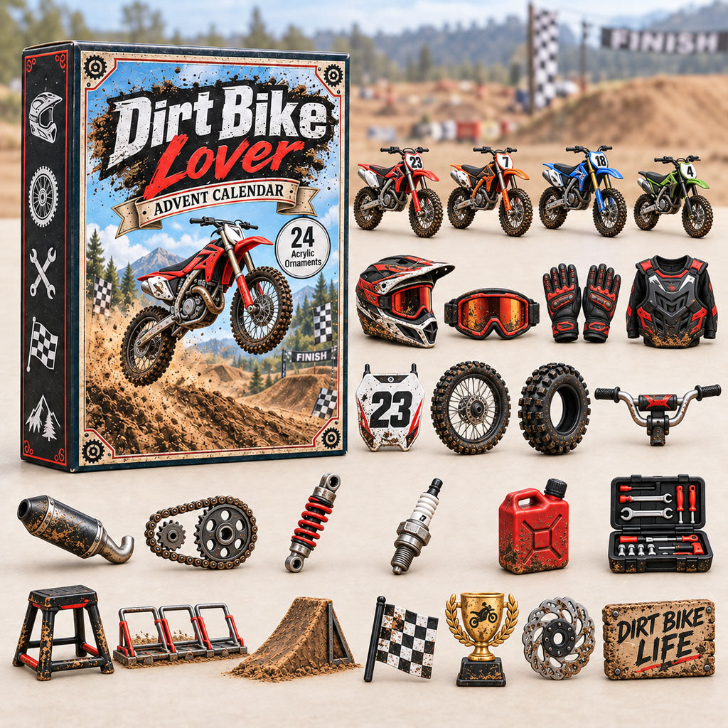 Dirt Bike Lover 2026 24-Day Acrylic Charms Advent Calendar