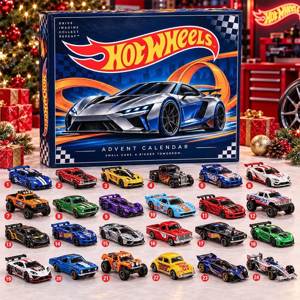 Wheels Advent Calendar 2026 Holiday Countdown Set