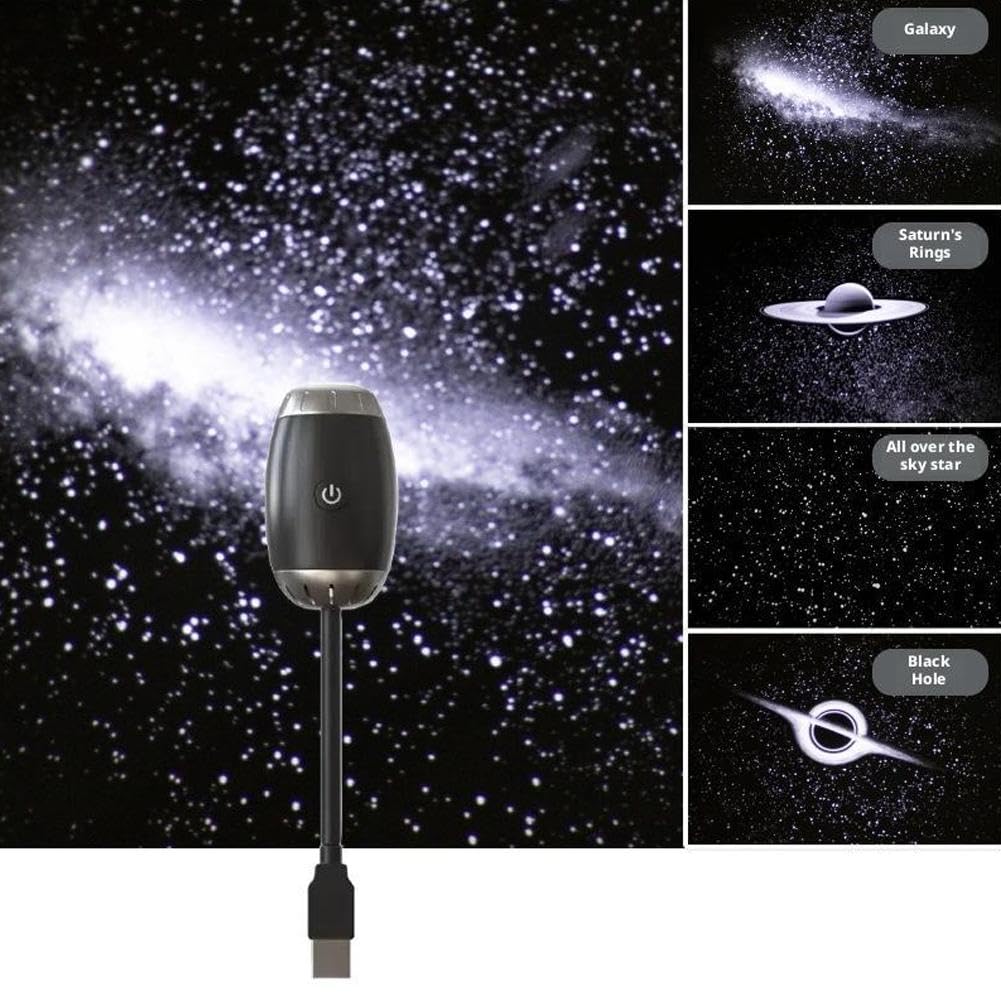 USB Galaxy Star Projector – Romantic Night Sky Light for Car & Bedroom