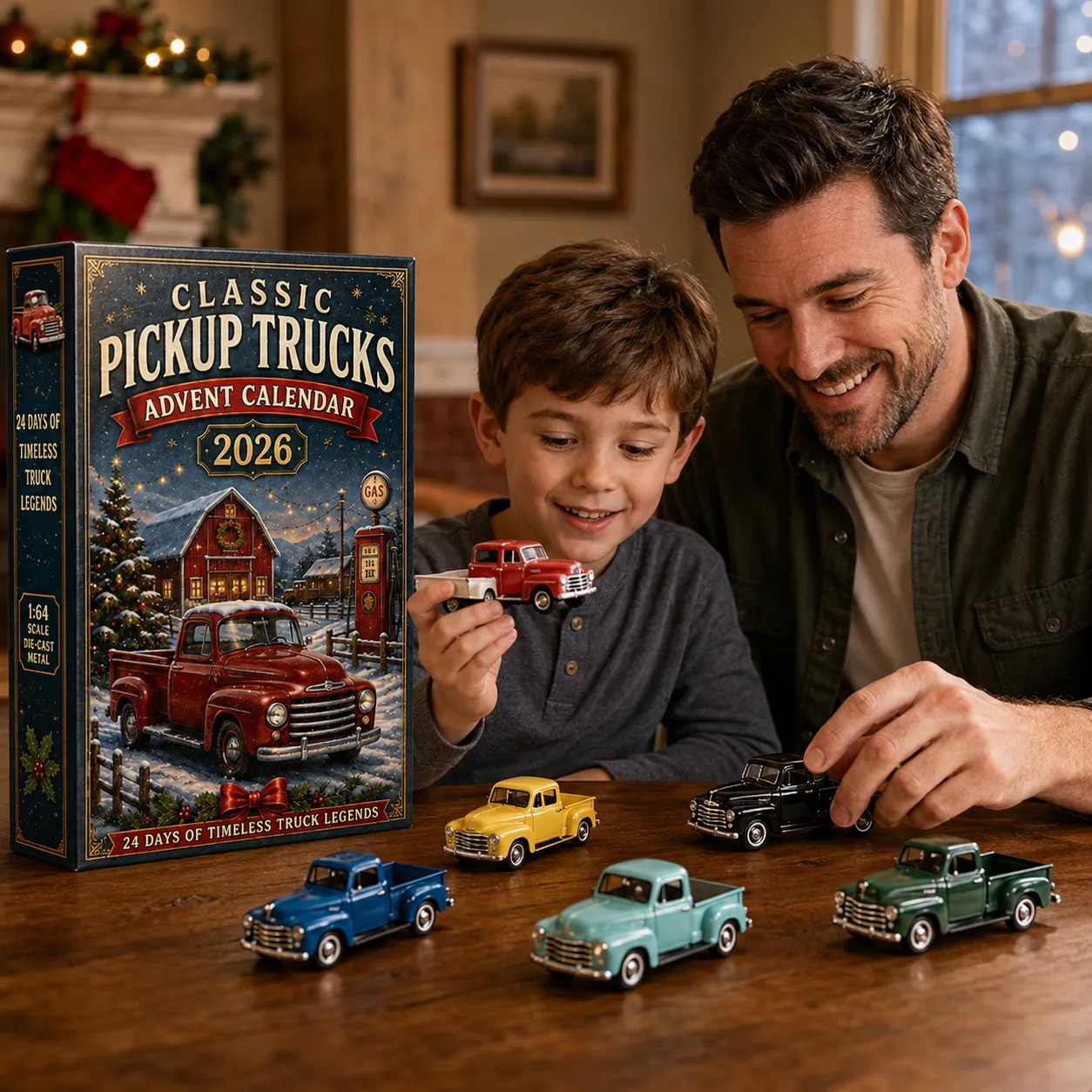 🚜🚗🎄 2026 Vehicle Advent Calendar Collection – 24 Days of Classic Machines, Trucks & Military Legends 🎁✨
