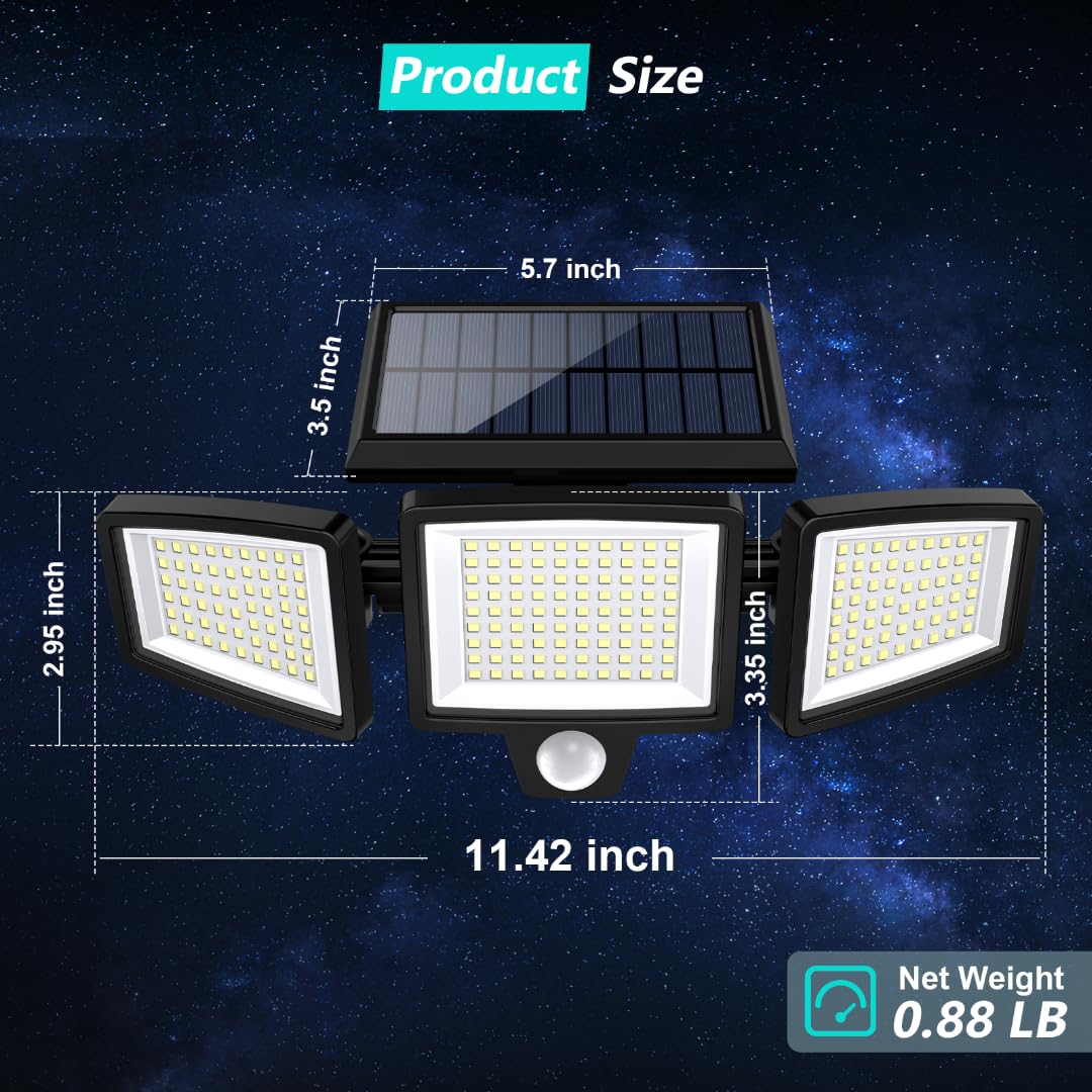 Solar Fence Wall Lights – Waterproof Outdoor LED Lanterns for Patio & Backyard Decor
