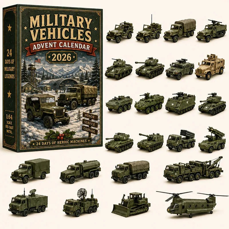 🚜🚗🎄 2026 Vehicle Advent Calendar Collection – 24 Days of Classic Machines, Trucks & Military Legends 🎁✨