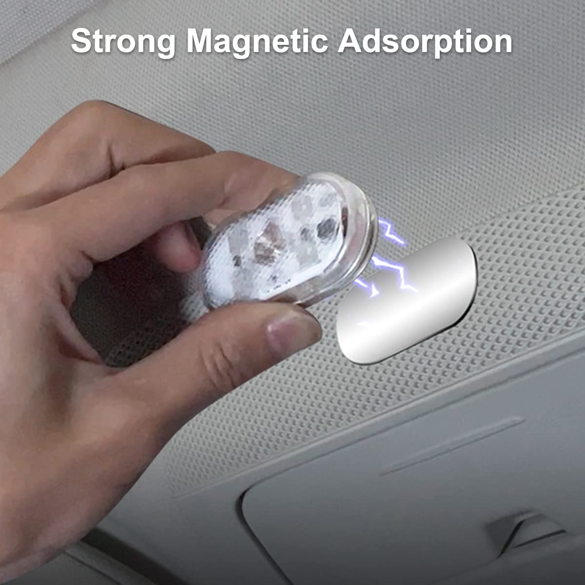 4PCS Wireless RGB Car Interior Lights – Rechargeable Ambient LED Car Decor