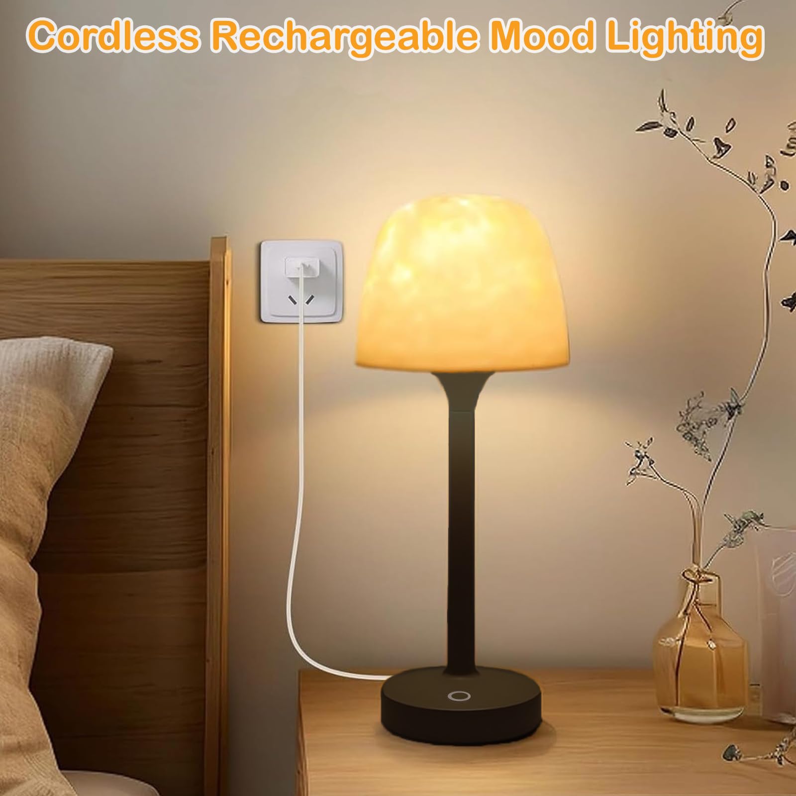 Aurora Ocean Wave Lamp – Waterproof Rechargeable Mood Light for Bedroom & Bathroom